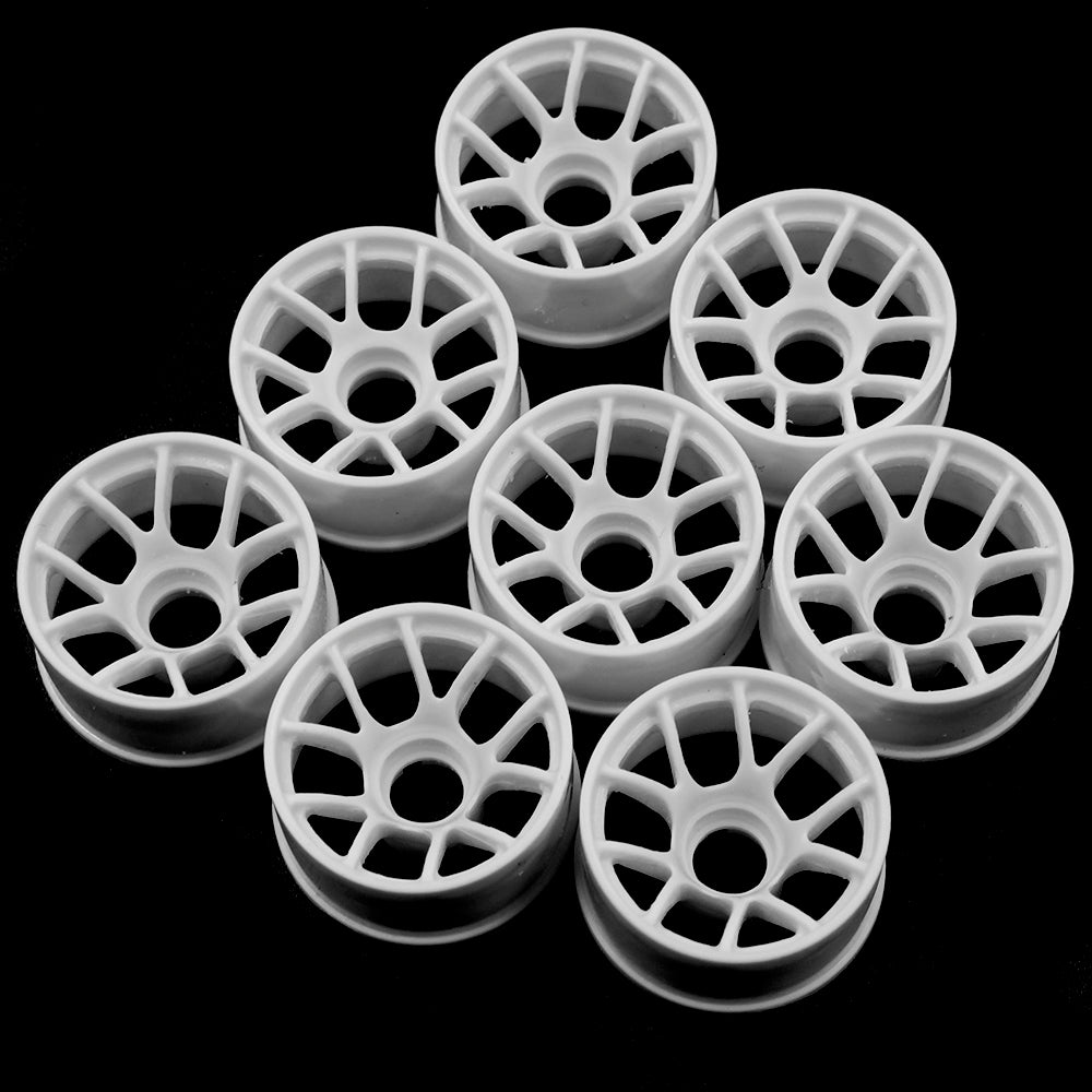 Yeah Racing WL-0160WH PLASTIC WIDE RIM SET 11MM (OFFSET 0 +1 +2 +3) WHITE FOR 1/28 RWD MINI-Z