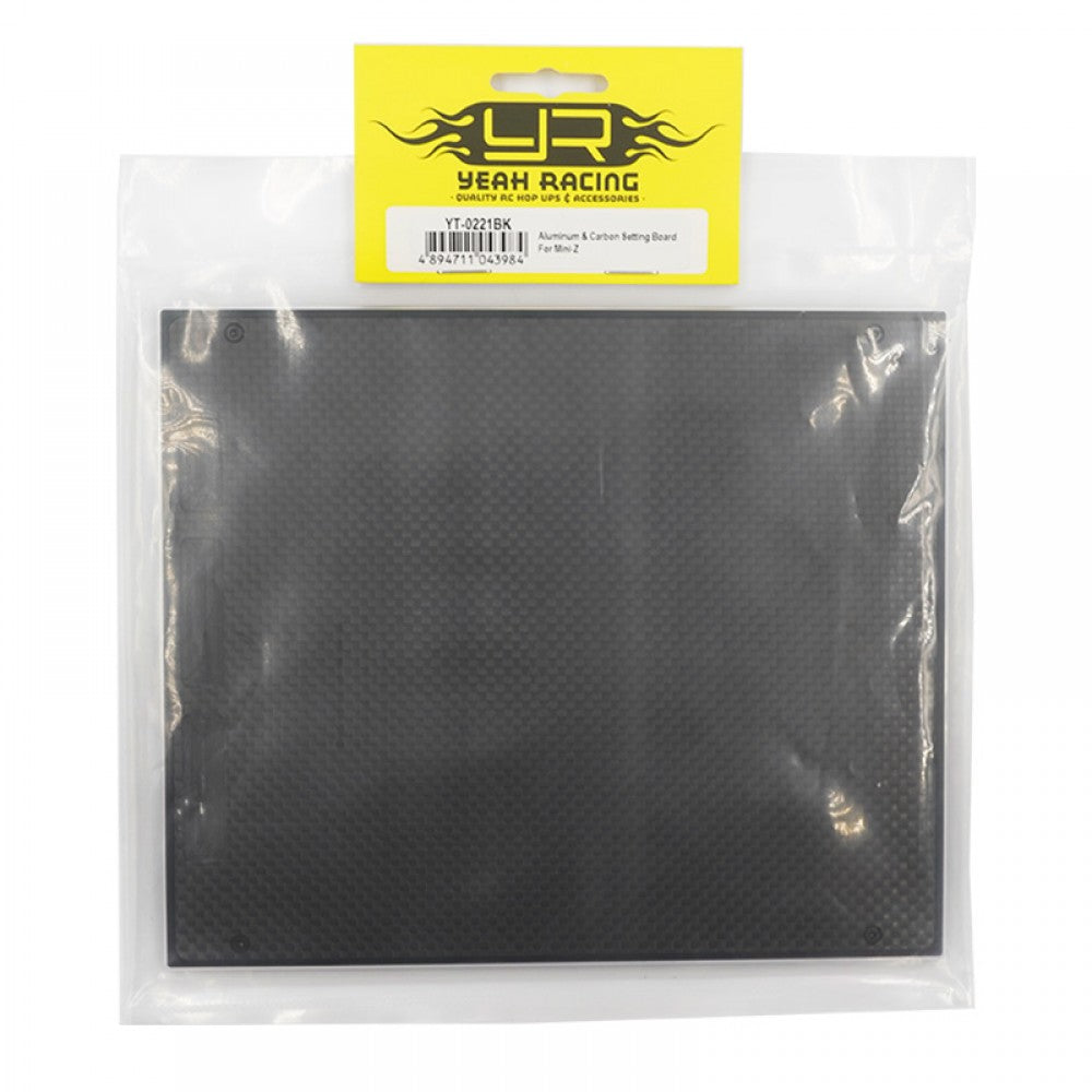 Yeah Racing  YT-0221BK GRAPHITE SETTING BOARD FOR MINI-Z