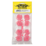 Yeah Racing WL-0167FPK PLASTIC NARROW RIM SET 8.5 MM (OFFSET 0 +1 +2 +3) FLORESCENT PINK FOR 1/28 AWD MINI-Z