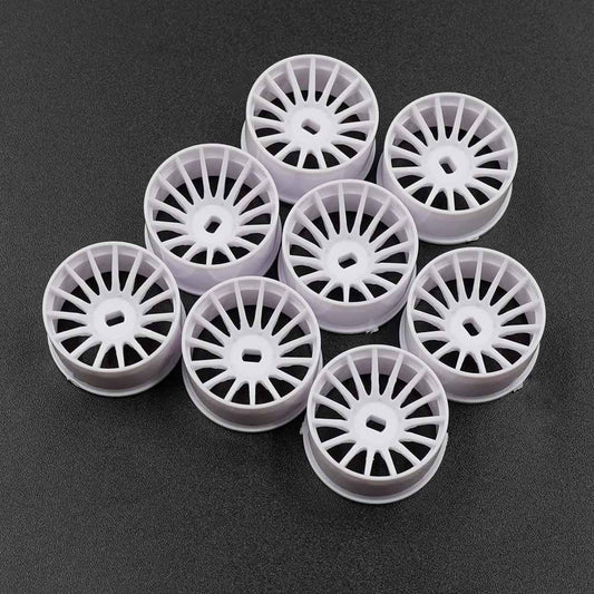 Yeah Racing WL-0168WH PLASTIC WIDE RIM SET 11MM (OFFSET 0 +1 +2 +3) WHITE FOR 1/28 AWD MINI-Z