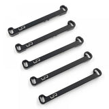 YEAH RACING KY03-004BK ALUMINUM 7075 FRONT TIE ROD SET (-1 ,-0.5 , 0 ,+0.5 ,+1) FOR KYOSHO MINI-Z MR02/03