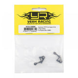 YEAH RACING KY03-006BK ALUMINUM 7075 FRONT UPPER ARMS 2 DEG CAMBER FOR KYOSHO MINI-Z MR03