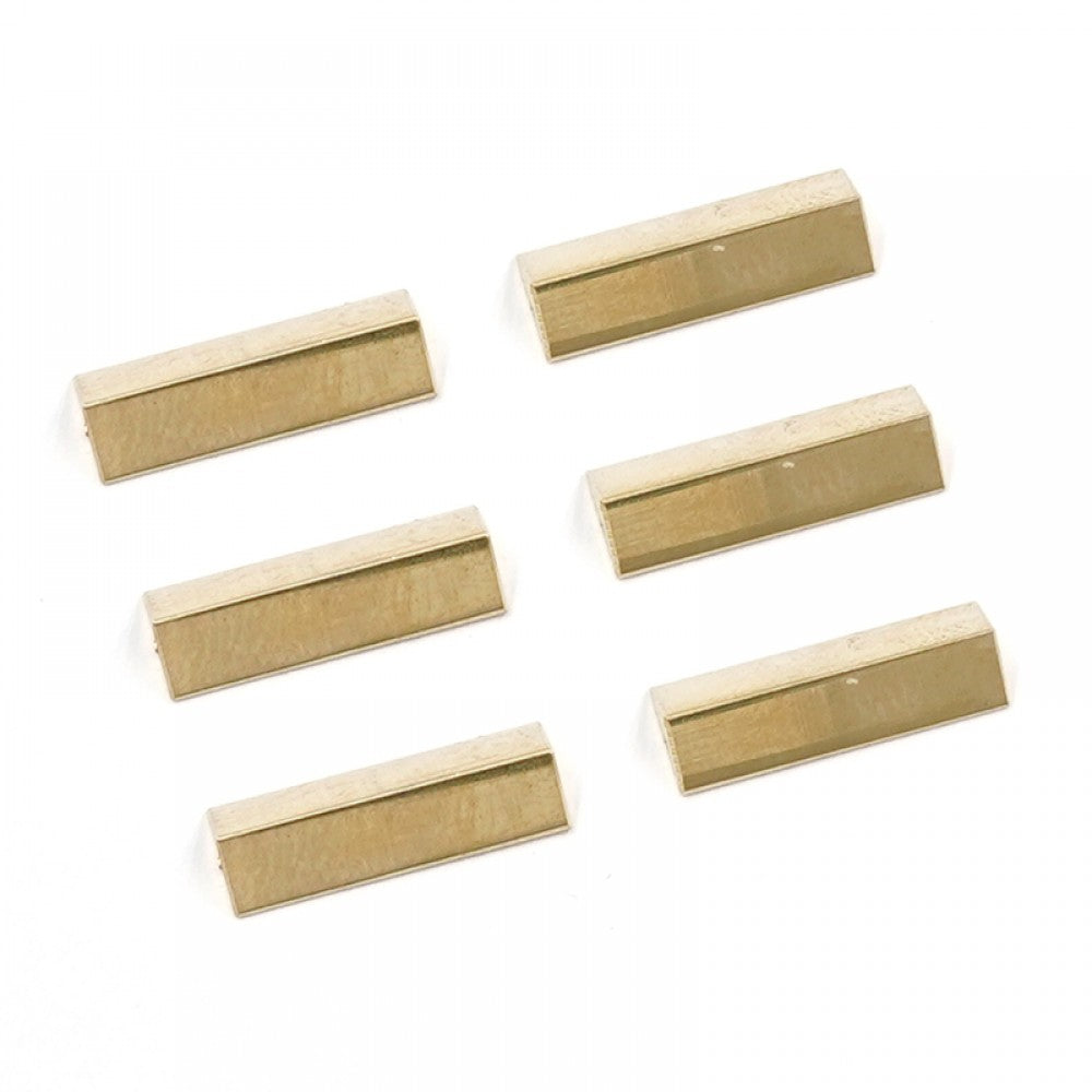 Yeah Racing KY03-013GD CHASSIS WEIGHT BRASS BALANCER 6PCS FOR KYOSHO MINI-Z MR03