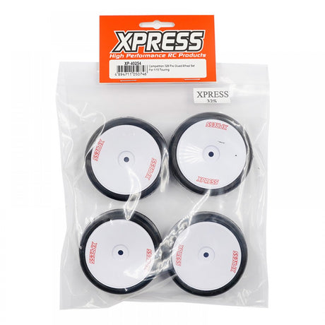 XPRESS  XP-40254  COMPETITION 32S PRE-GLUED WHEEL SET FOR 1/10 TOURING