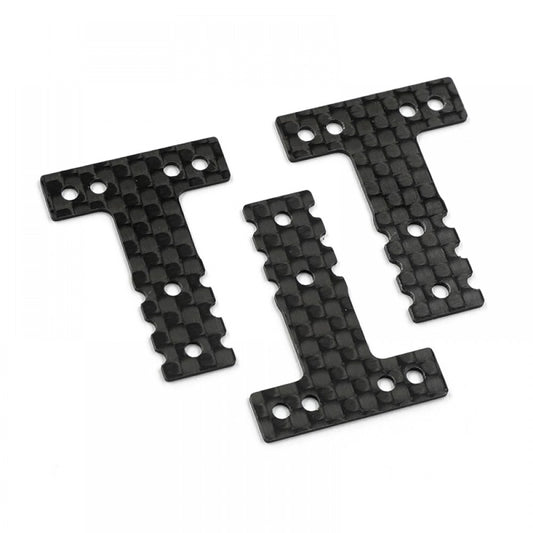 Yeah Racing KY03-012BK 0.75MM GRAPHITE REAR SUSPENSION T-PLATE FOR KYOSHO MINI-Z MR02 MR03 MM MR04