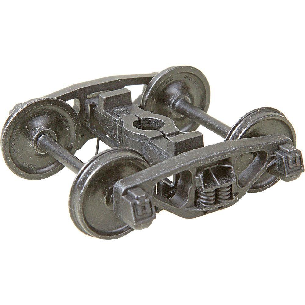Kadee #756 O S AAR Bettendorf Metal Trucks with 33" Smooth Back Metal P48 Wheels