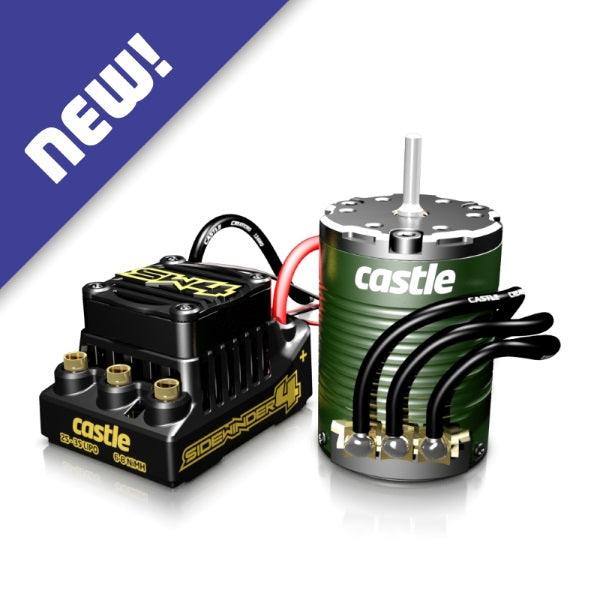 Castle Creations SW4 Sensorless WP ESC SC / SCT + 1410 3800KV Sensor Motor 5MM