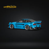 MicroTurbo Nissan 180SX Pandem Rocket Bunny Baby Blue 1:64
