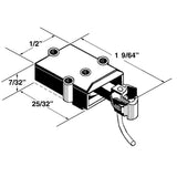 Kadee 1745 O Scale SBE Bottom Shelf Medium Centerset Metal Couplers