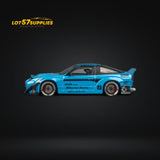 MicroTurbo Nissan 180SX Pandem Rocket Bunny Baby Blue 1:64