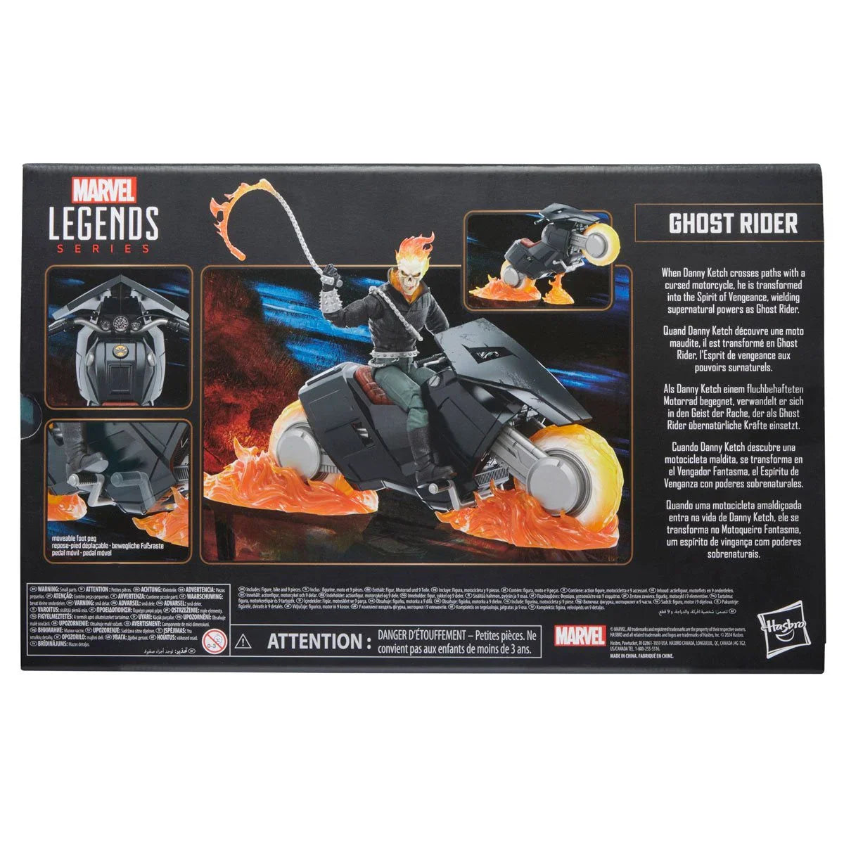 Marvel Legends Series Ghost Rider (Danny Ketch) with Motorcycle Action Figure