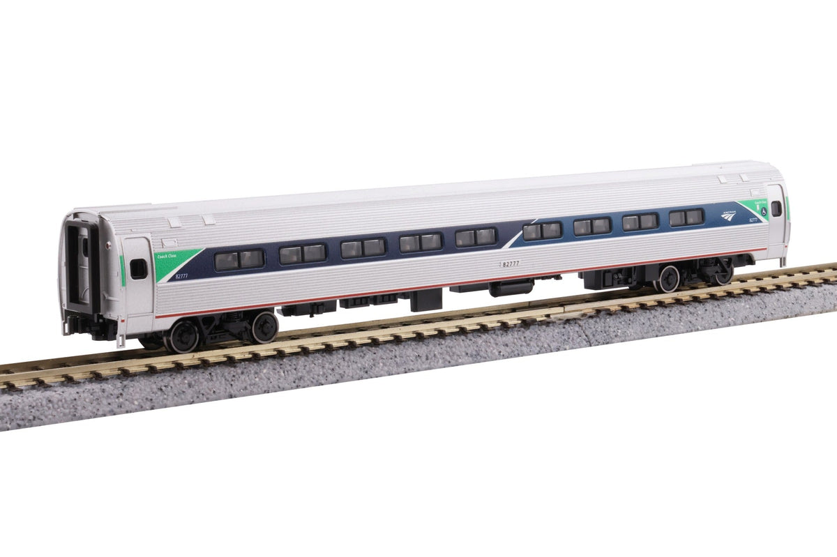 Kato 106-8021 N Amfleet I 4 Car Bookcase Set Phase VII Amtrak passenger cars