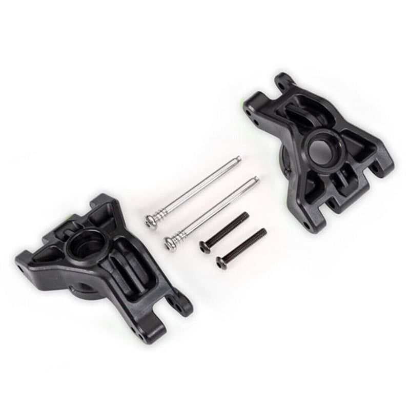 Traxxas 9050 Black Heavy Duty L/R Rear Sub Axle Carriers 4x4 Hoss/Rustler/Slash