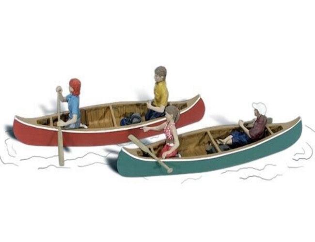 Woodland Scenics A1918 HO Train Figures Canoers