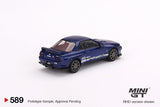 Mini-GT Nissan Skyline GT-R R32 Metallic Blue 1:64
