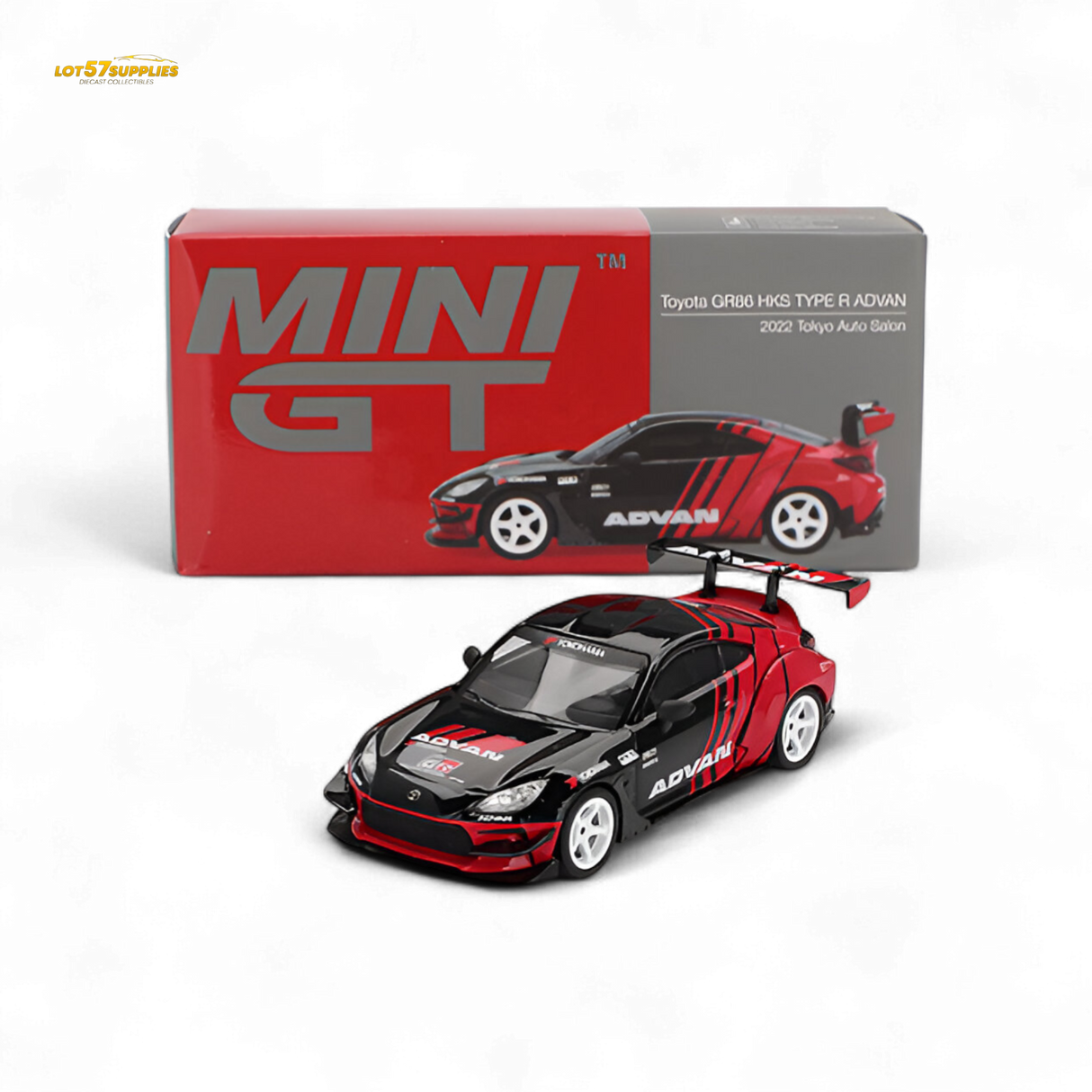 Mini-GT Toyota GR86 HKS ADVAN 1:64