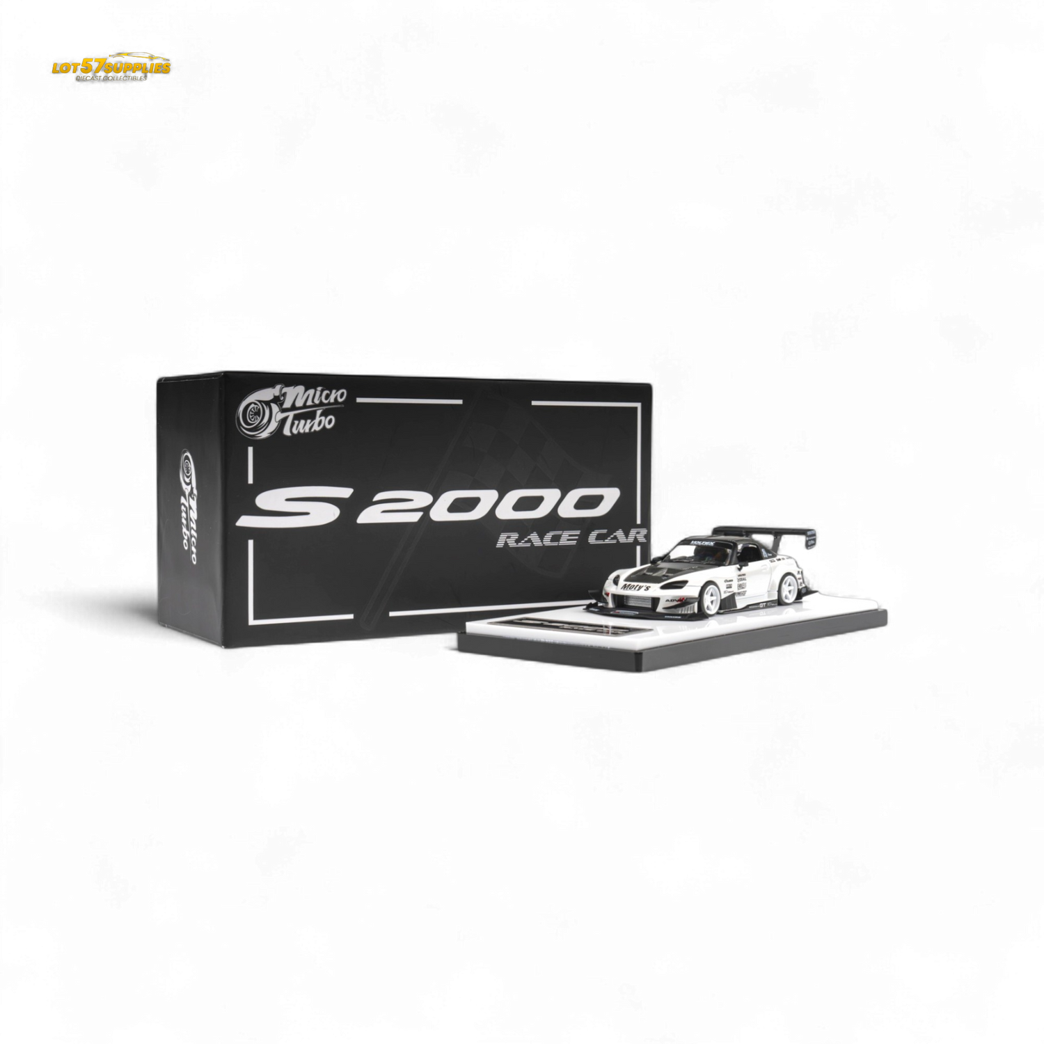 Microturbo Honda S2000 Metallic White 1:64