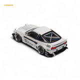 MicroTurbo Nissan 180SX Pandem Rocket Bunny White 1:64
