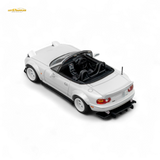 Microturbo Custom MX5 Rocket Bunny Metallic White 1:64