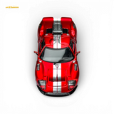 Rhino Model RM Ford GT40 Transparent Red 1:64