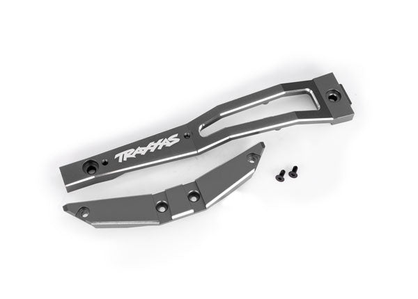 Traxxas 10221-GRAY Chassis brace, front, 6061-T6 aluminum (gray-anodized/ 2.5x6mm CCS (with threadlock) (2)