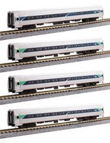 Kato 106-8021 N Amfleet I 4 Car Bookcase Set Phase VII Amtrak passenger cars