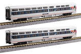 Kato 106-6296 N Amtrak Viewliner I Sleeper 2 Car Set Phase VII