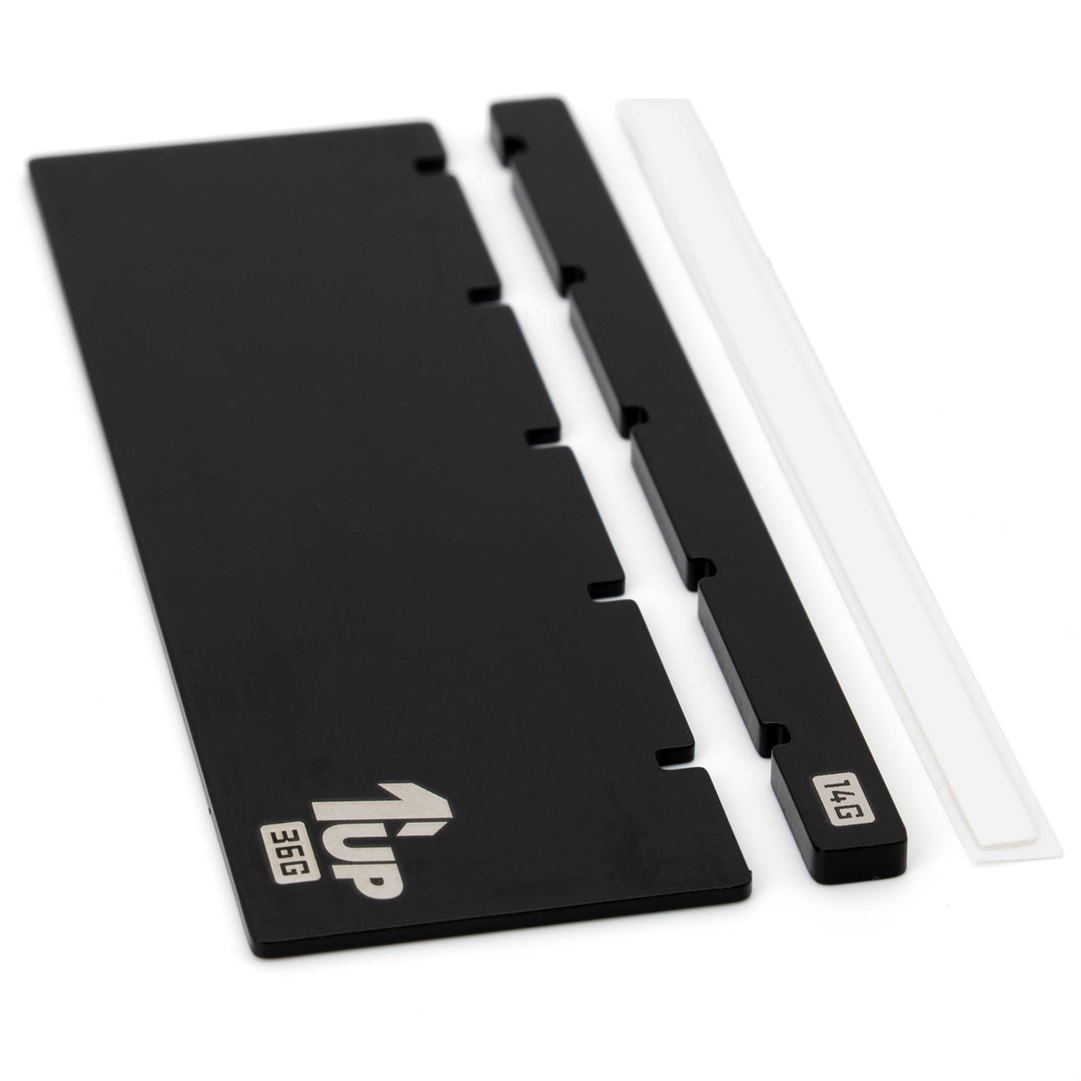 1up Racing Blacked Out Battery Weight Set - Losi NASCAR 50g Set