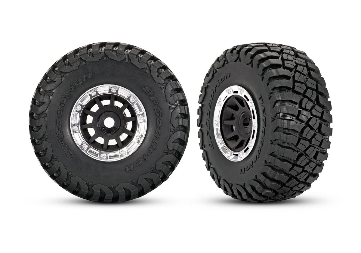 Traxxas 10870-STBLK Satin Beadlock BFGoodrich Mud-Terrain Tires