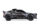 Traxxas 10876-BLK Black Front Mini Rally Wheels w/ Slick Tires (Hard) (2)