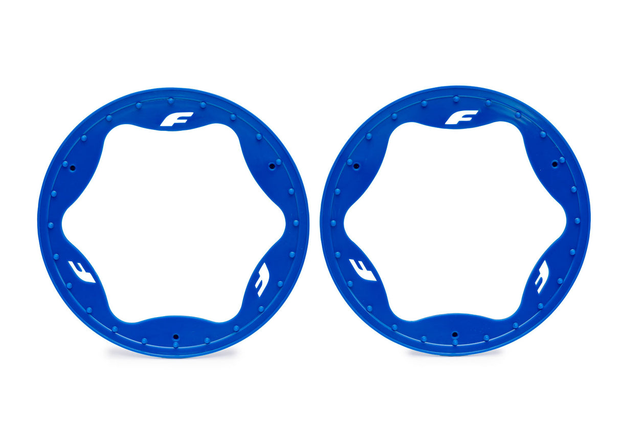 Traxxas 10948-BLUE 4.3" Red Funco Rear Beadlock Rings (2)
