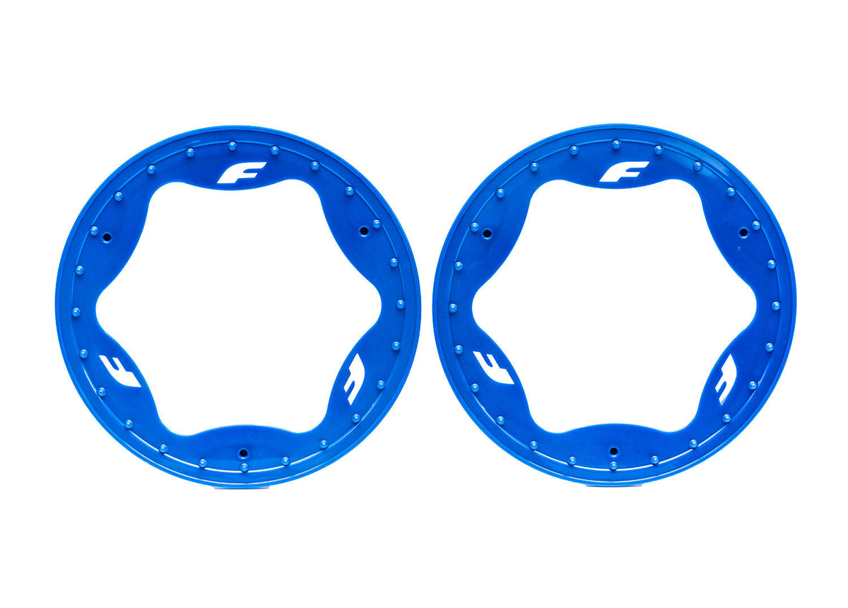 Traxxas 10977-BLUE 3.9" Blue Funco Rear Beadlock Rings