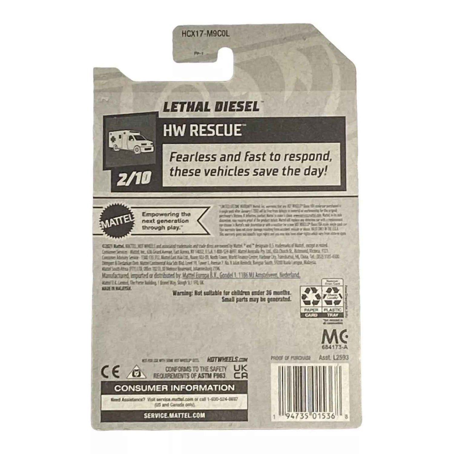Hot Wheels Lethal Diesel - Rescue Series 2/10
