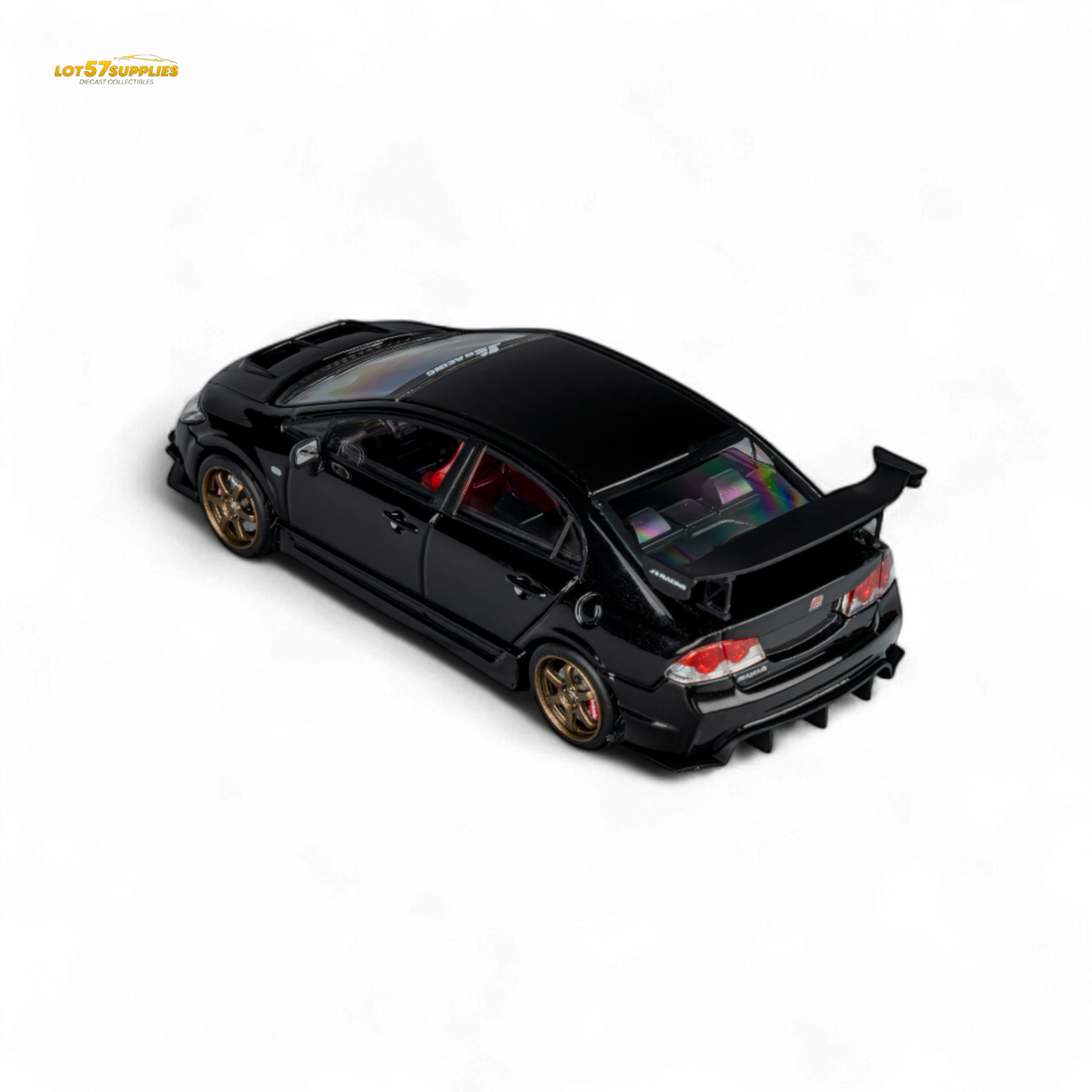 Microturbo FD2 J'S Racing Metallic Black 1:64