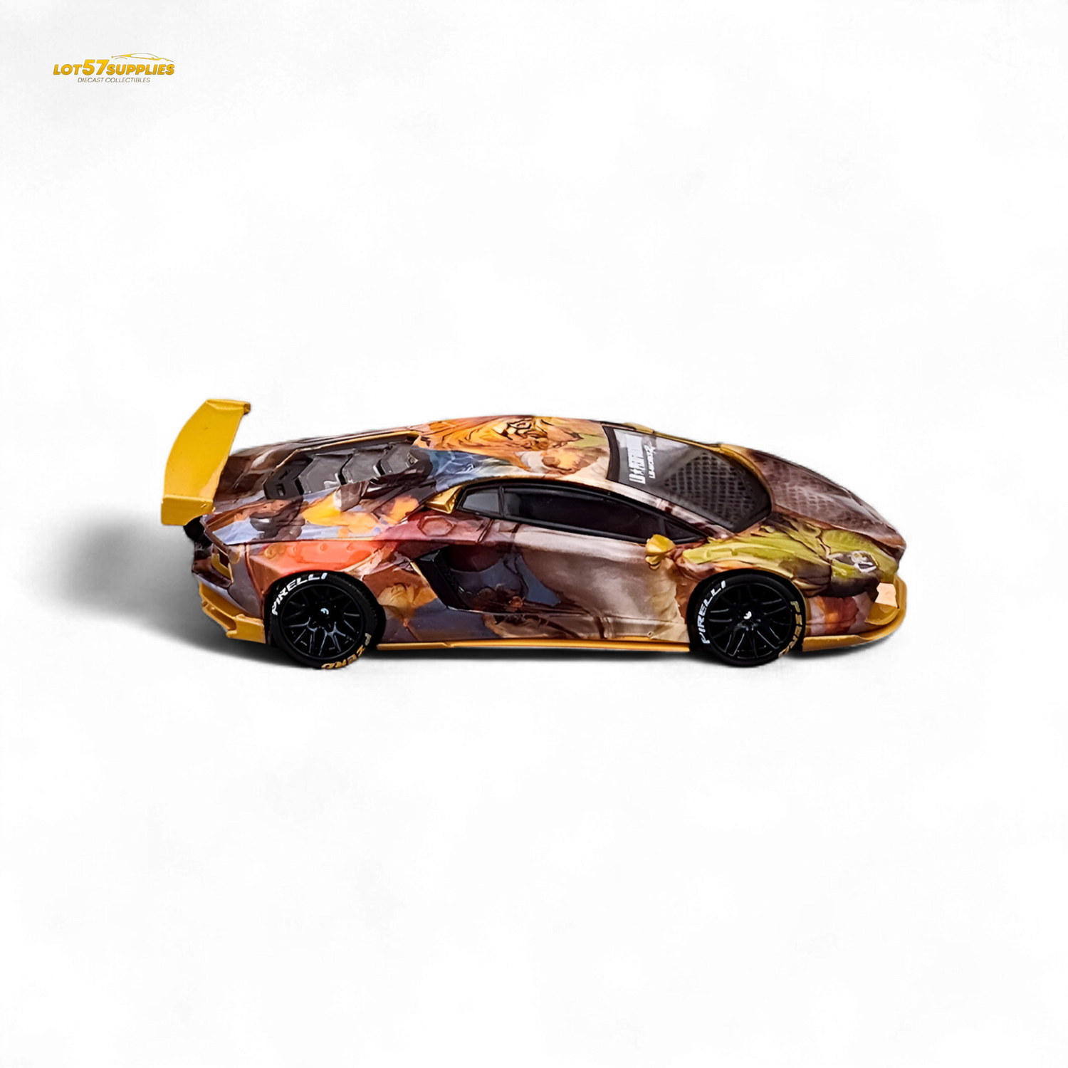 King Model Lamborghini Aventador LP700-4 Tiger Racing 1:64