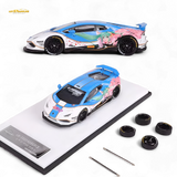 King Model Lamborghini Huracan LP610 Hatsune Blue 1:64