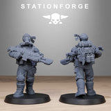 3D Printed GrimGuard Jungle Fighters by StationForge Miniatures