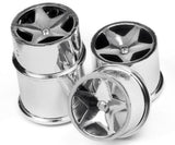 HPI Racing 114279 Super Star Wheel Set Chrome (4) Q32 / Baja Q32 Buggy