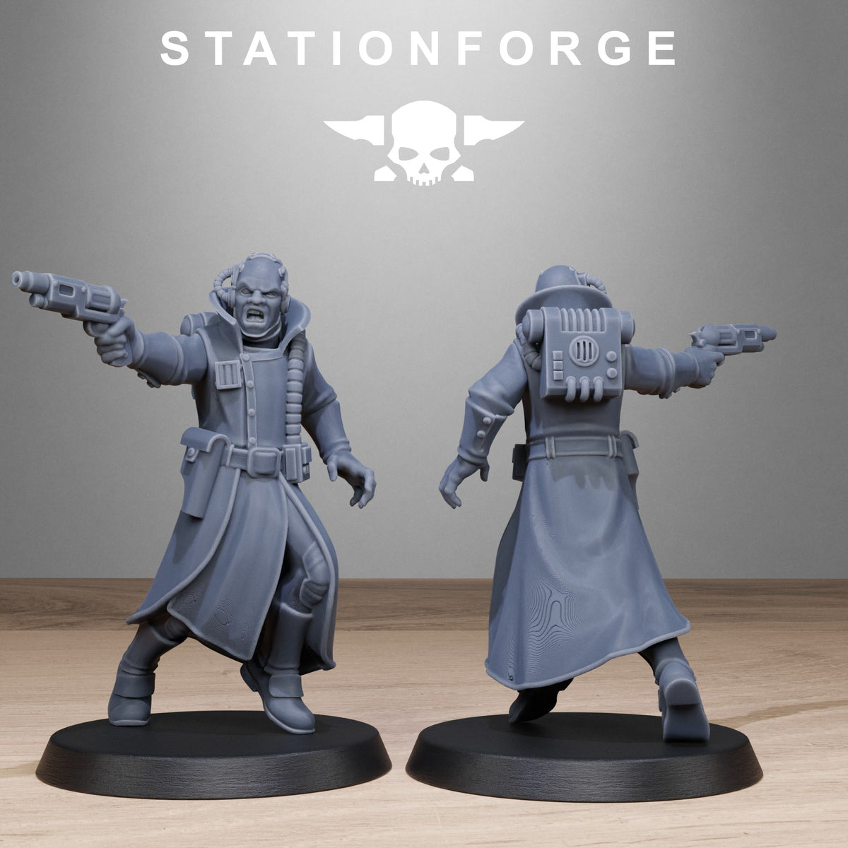 3D Printed GrimCorp Seers by StationForge Miniatures