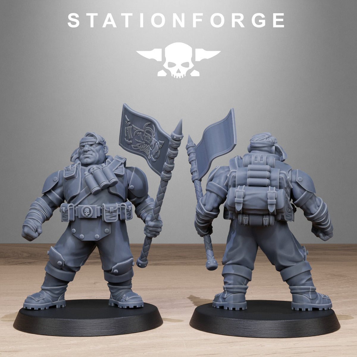 3D Printed GrimGuard Jungle Fighter Mutants x10 by StationForge Miniatures