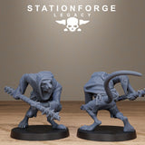 3D Printed Rotfang Plague Bearers by Stationforge Legacy Miniatures