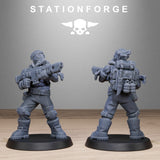 3D Printed GrimGuard Jungle Fighters by StationForge Miniatures