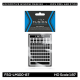 HO Scale EMD Standard Cab Locomotive Window Masking Set