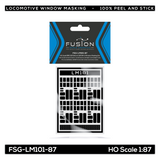 HO Scale EMD SD70ACe & SD70M-2 Locomotive Window Masking Set