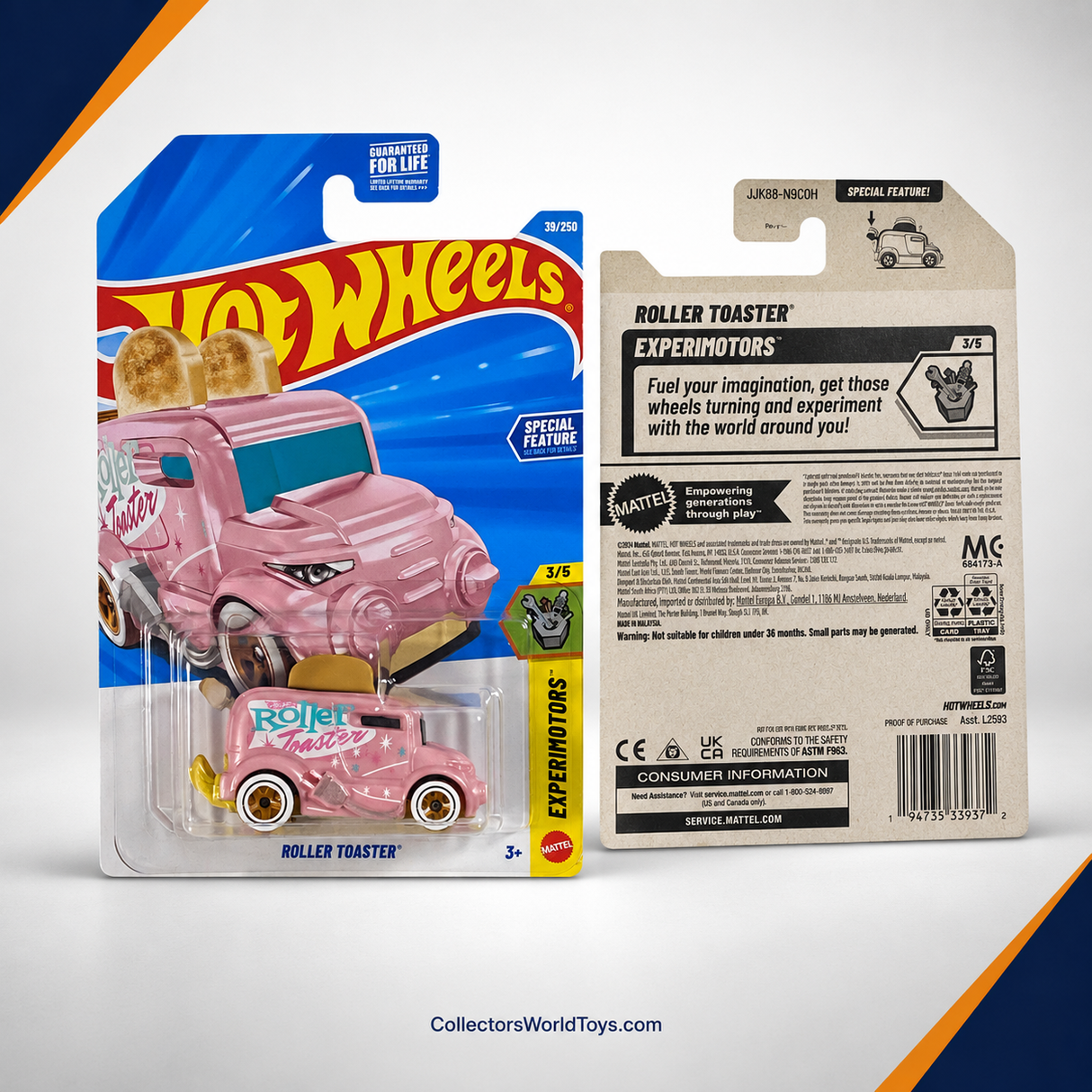 Hot Wheels Roller Toaster | Experimotors Series 3/5 - 39/250