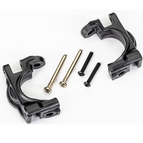 Traxxas 9032 Heavy Duty Caster Blocks C-Hubs Black : 4x4 Hoss / Rustler / Slash