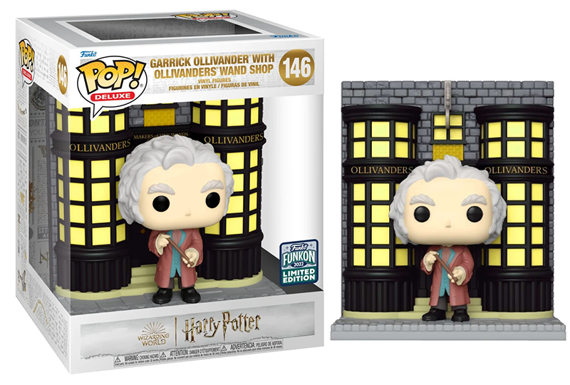 Garrick Ollivander w/ Ollivanders Wand Shop (Deluxe, 6-inch) 146 - 2022 Funkon Exclusive