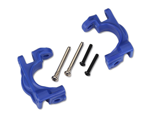 Traxxas 9032X Heavy Duty Caster Blocks C-Hubs 4x4 Hoss/Rustler/Slash (Blue)