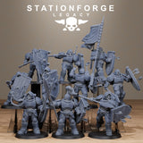 3D Printed Solaris Spearmen by Stationforge Miniatures