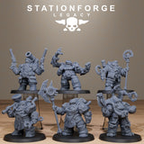 3D Printed Ironvale Dwarf Leaders by Stationforge Miniatures